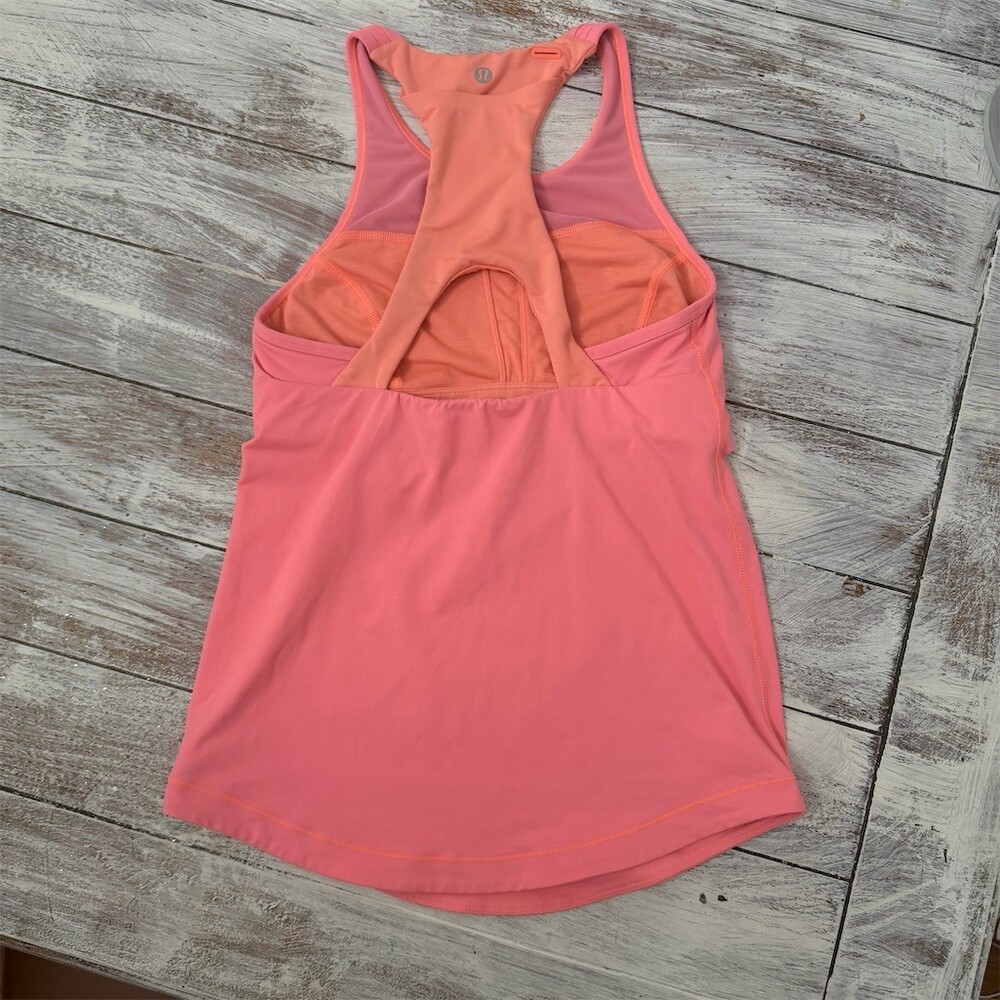 lululemon athletica Pink Coral Racerback Tank